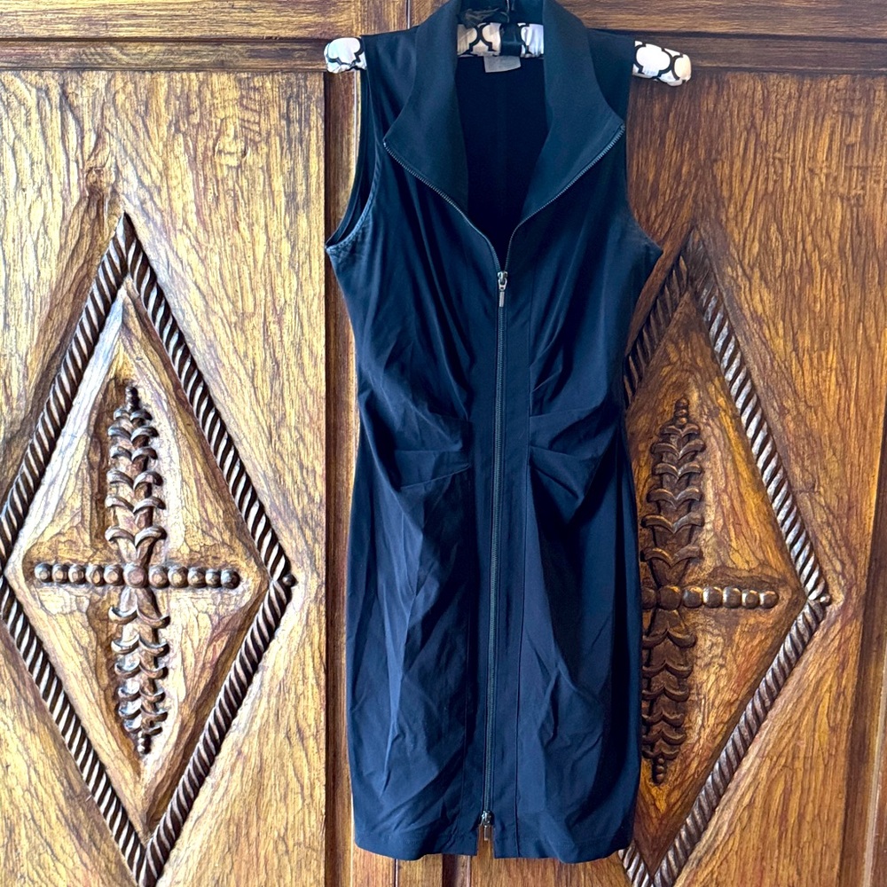 Bali Black Dress with Silver Zipper